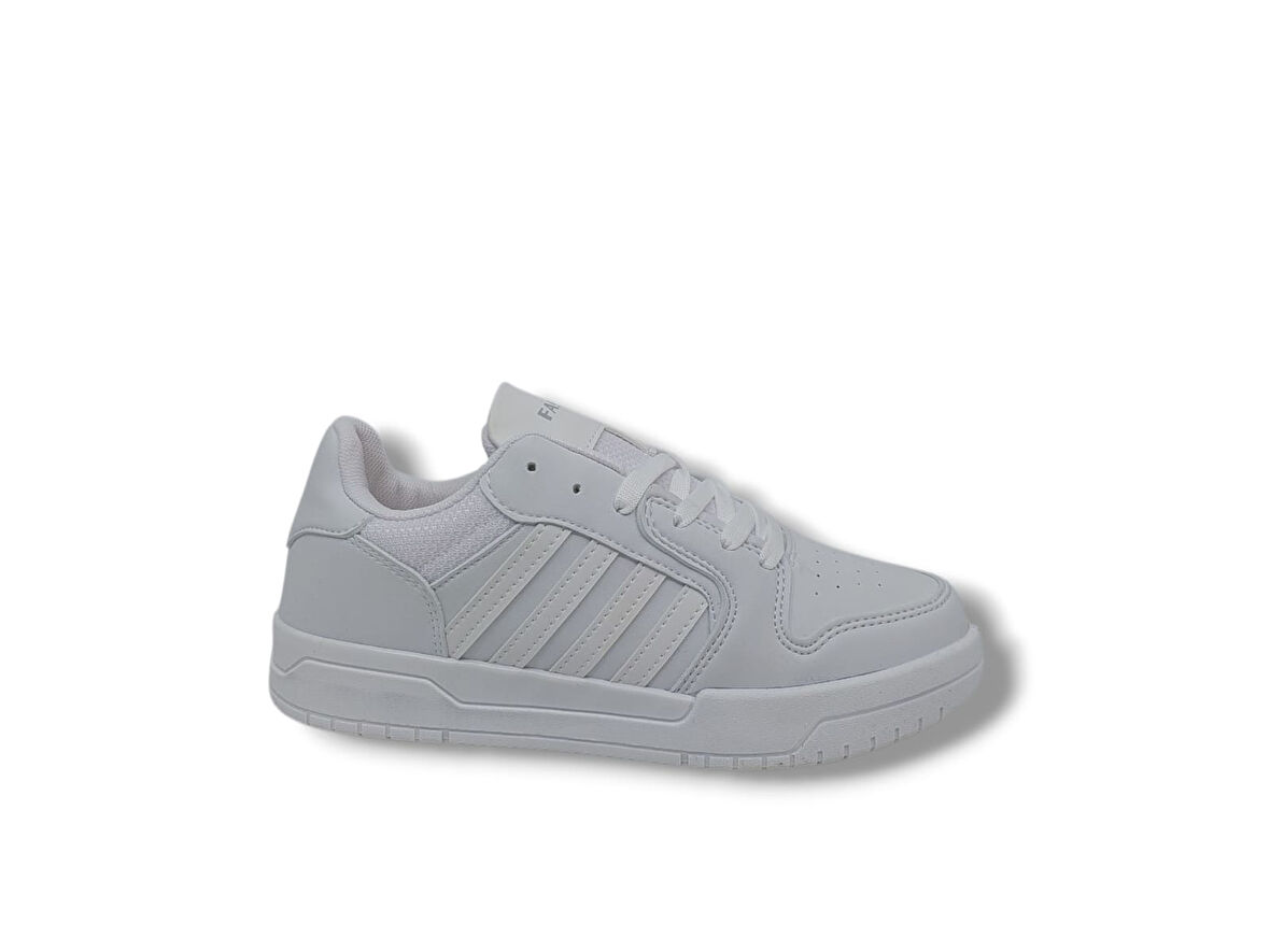 Lambırlent 2200 Unisex Beyaz Bağcıklı Spor Ayakkabı