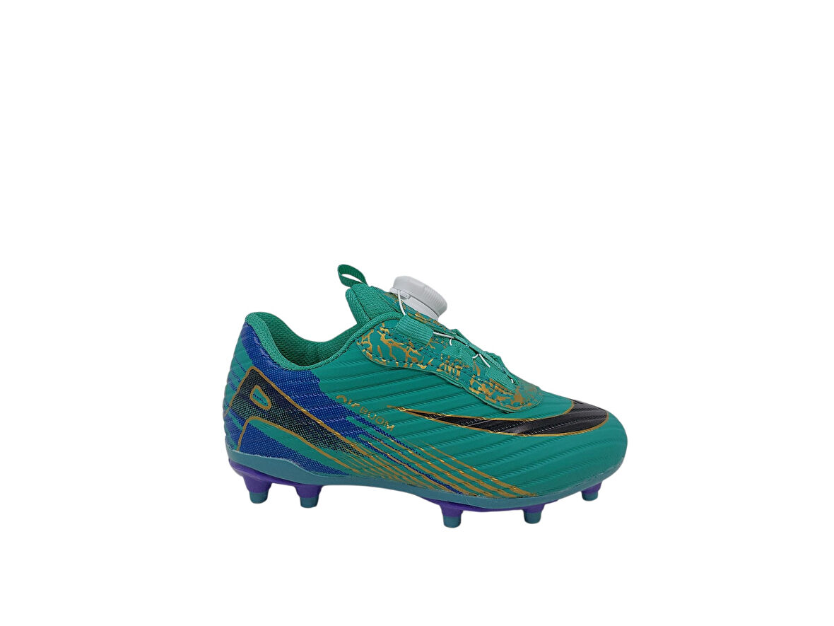 Laliga 625 Çocuk Turkuaz Siyah Mekanizma Krampon Ayakkabı