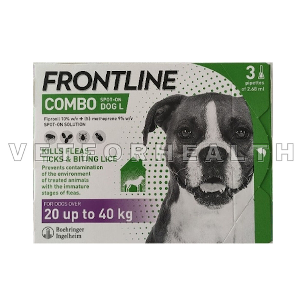 Frontline Combo 20-40kg Köpek 3 Pipet SKT:09.2025