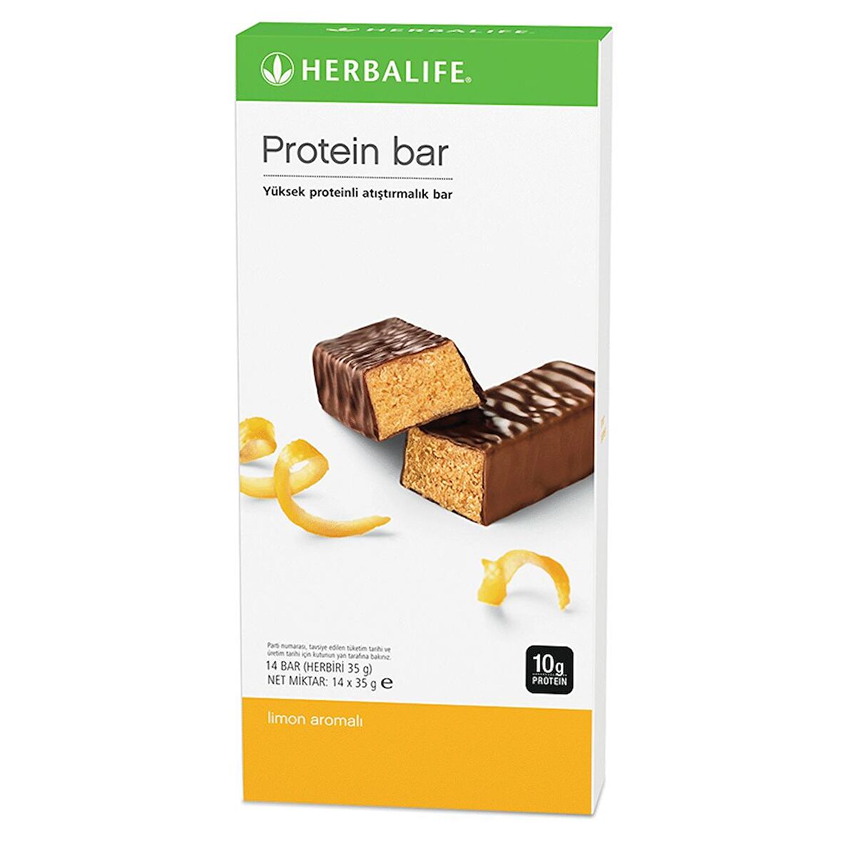 Herbalife Protein Bar Protein Bar Limon 14 Adet, Her Biri 35g