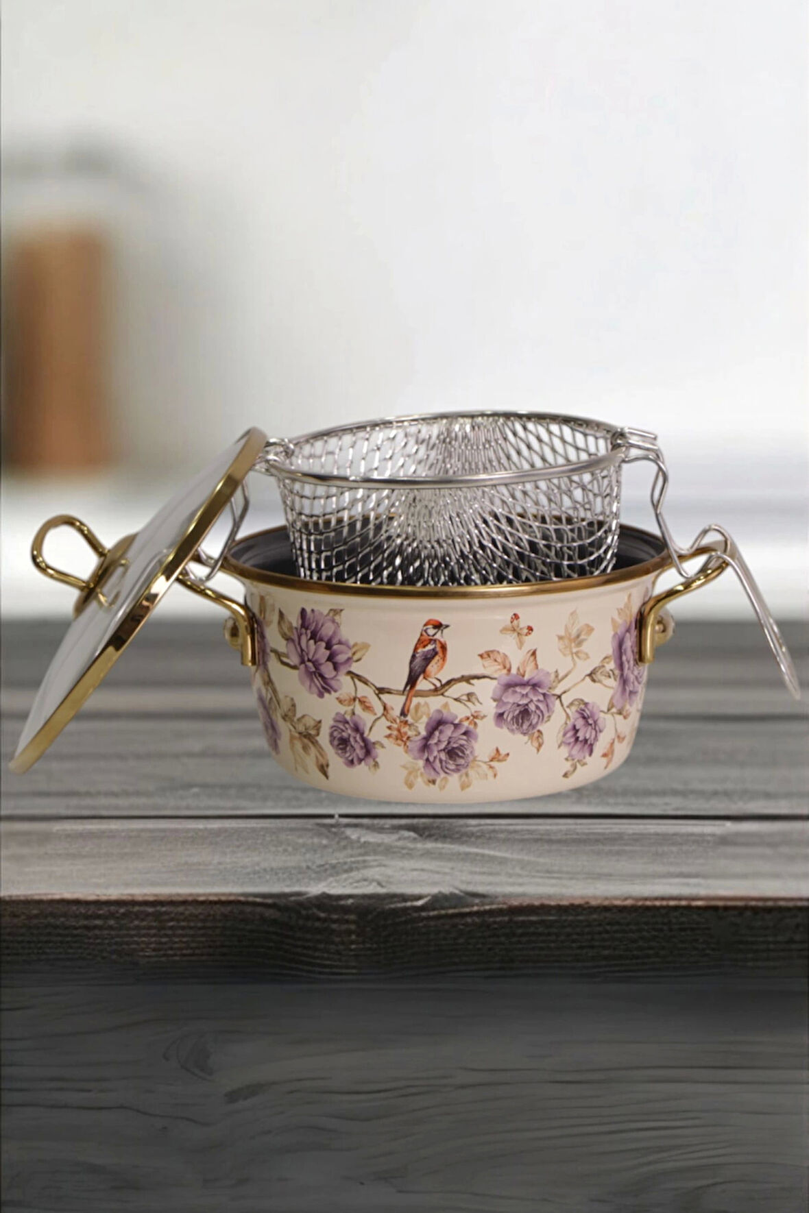 PR Home Fiorella Emaye Kızartma Tenceresi 20 cm