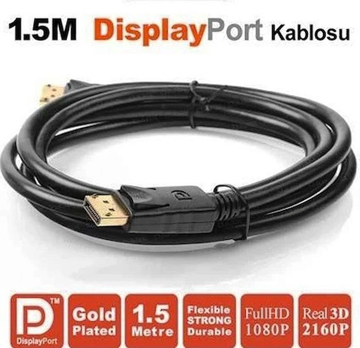 Dp to Dp Display Erkek To Display Erkek 1,5MT Yüksel Kalite