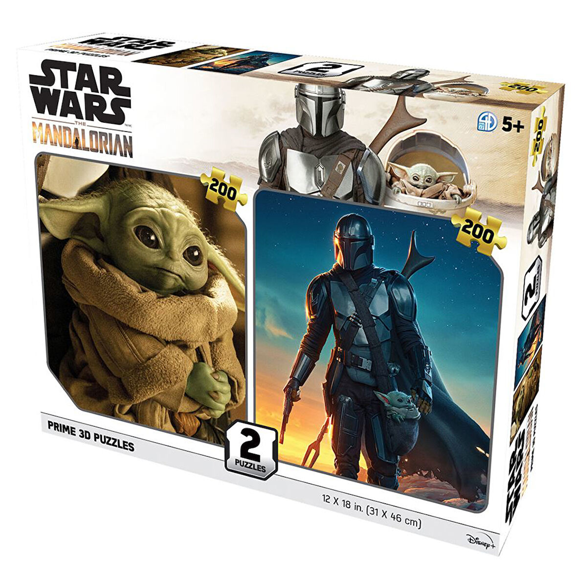 Prime 3D Star Wars The Mandalorian İkili Puzzle 200 Parça 10229