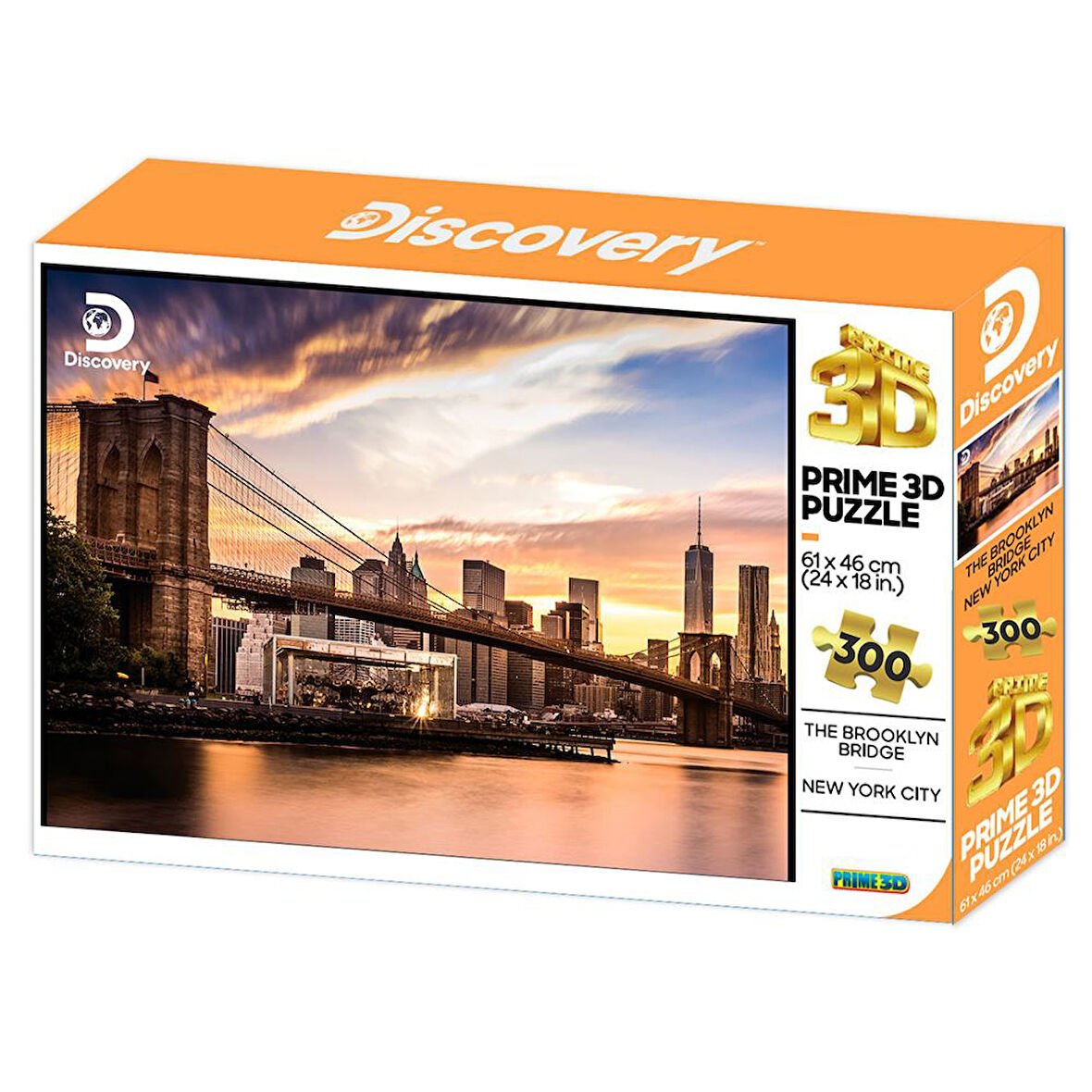 Prime 3D Discovery Brooklyn Köprüsü Yetişkin Puzzle 300 Parça 12090