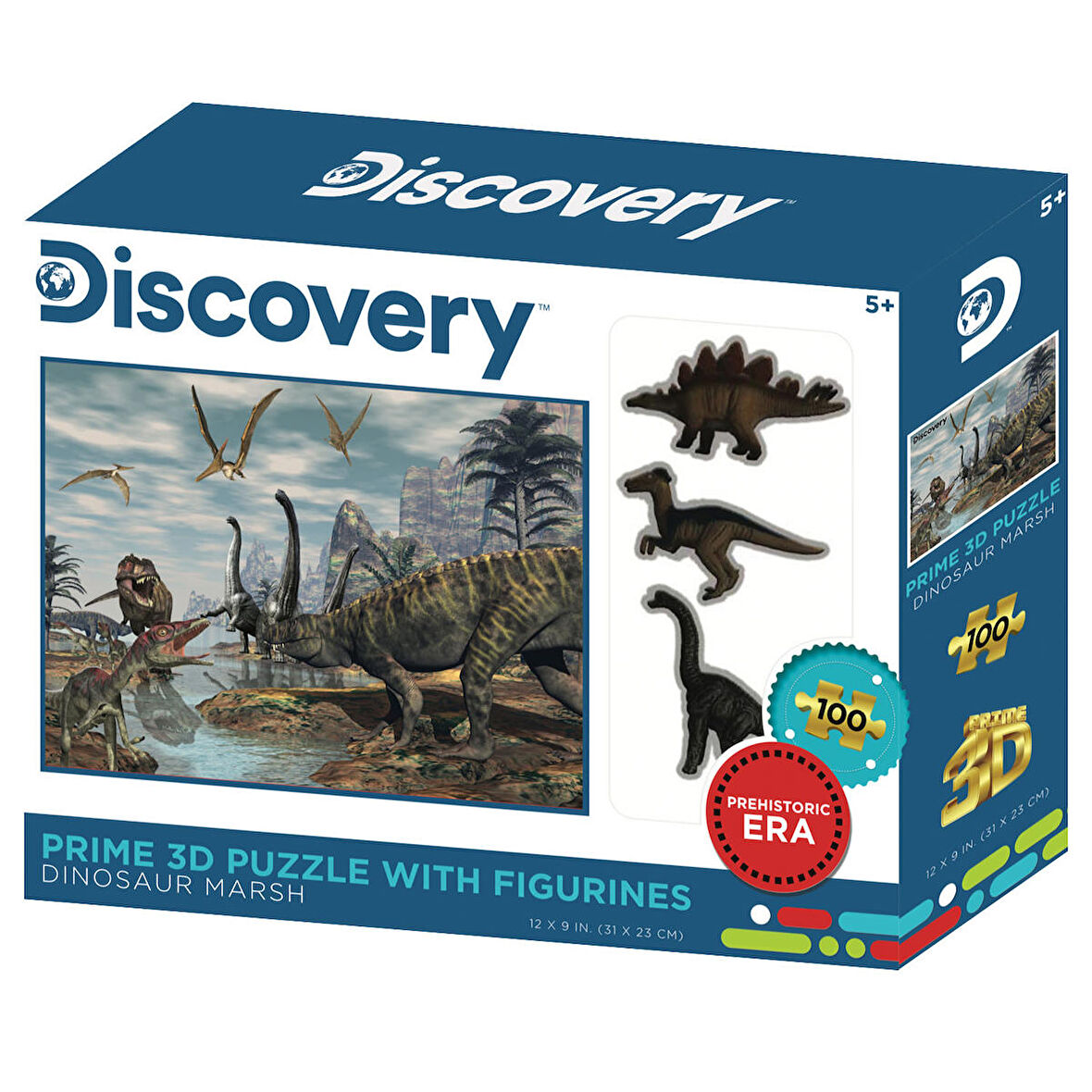 Prime 3D Dinozor Bataklığı 100 Parça Puzzle ve Figür Set 15546