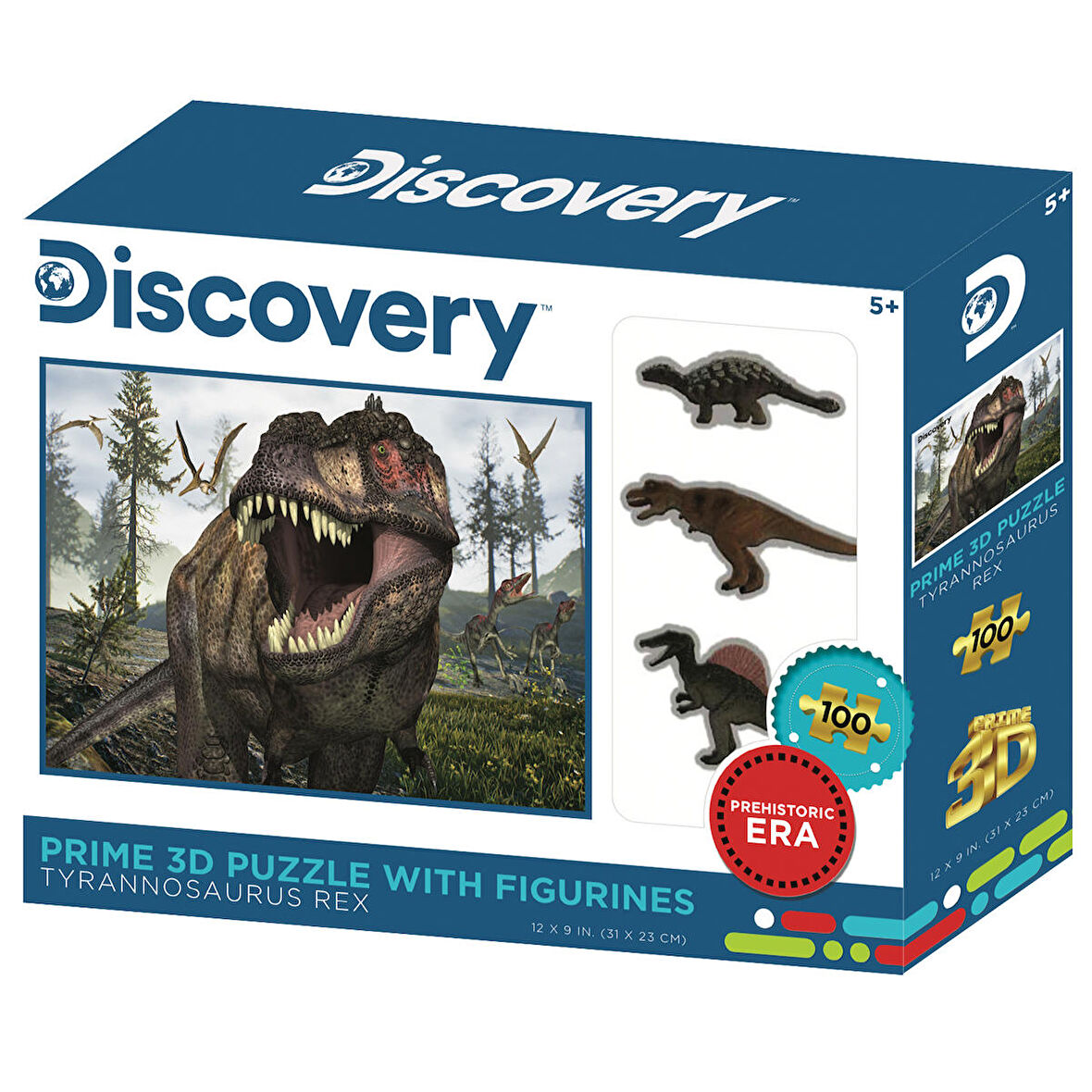 Prime 3D Tyrannosaurus Rex 100 Parça Puzzle ve Figür Set 15547