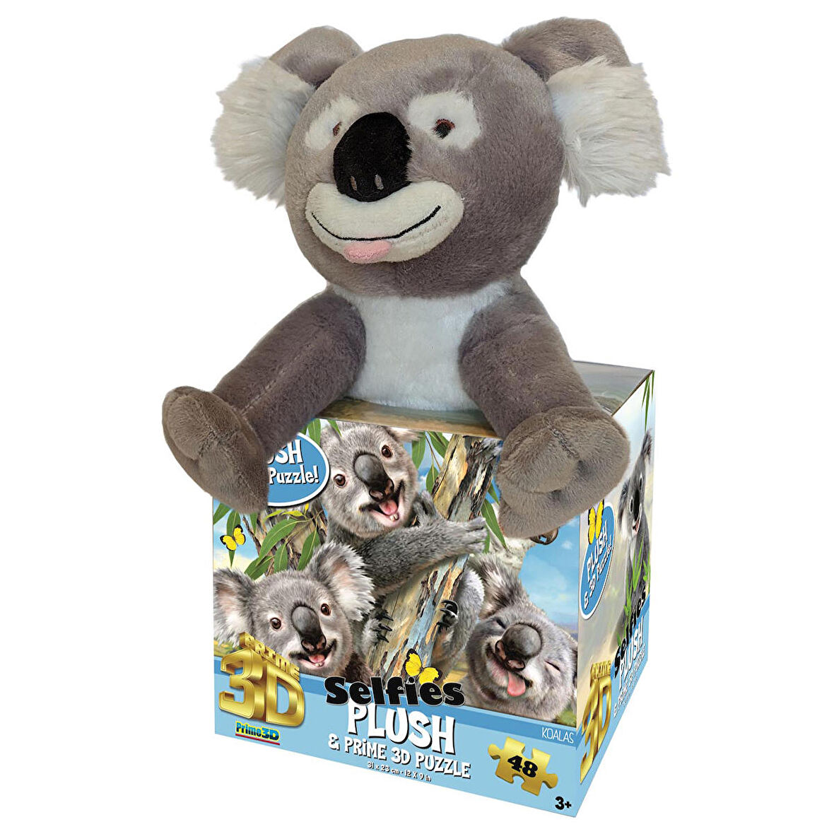 Prime 3D Koala Pelüş ve Selfie 48 Parça Puzzle 15805