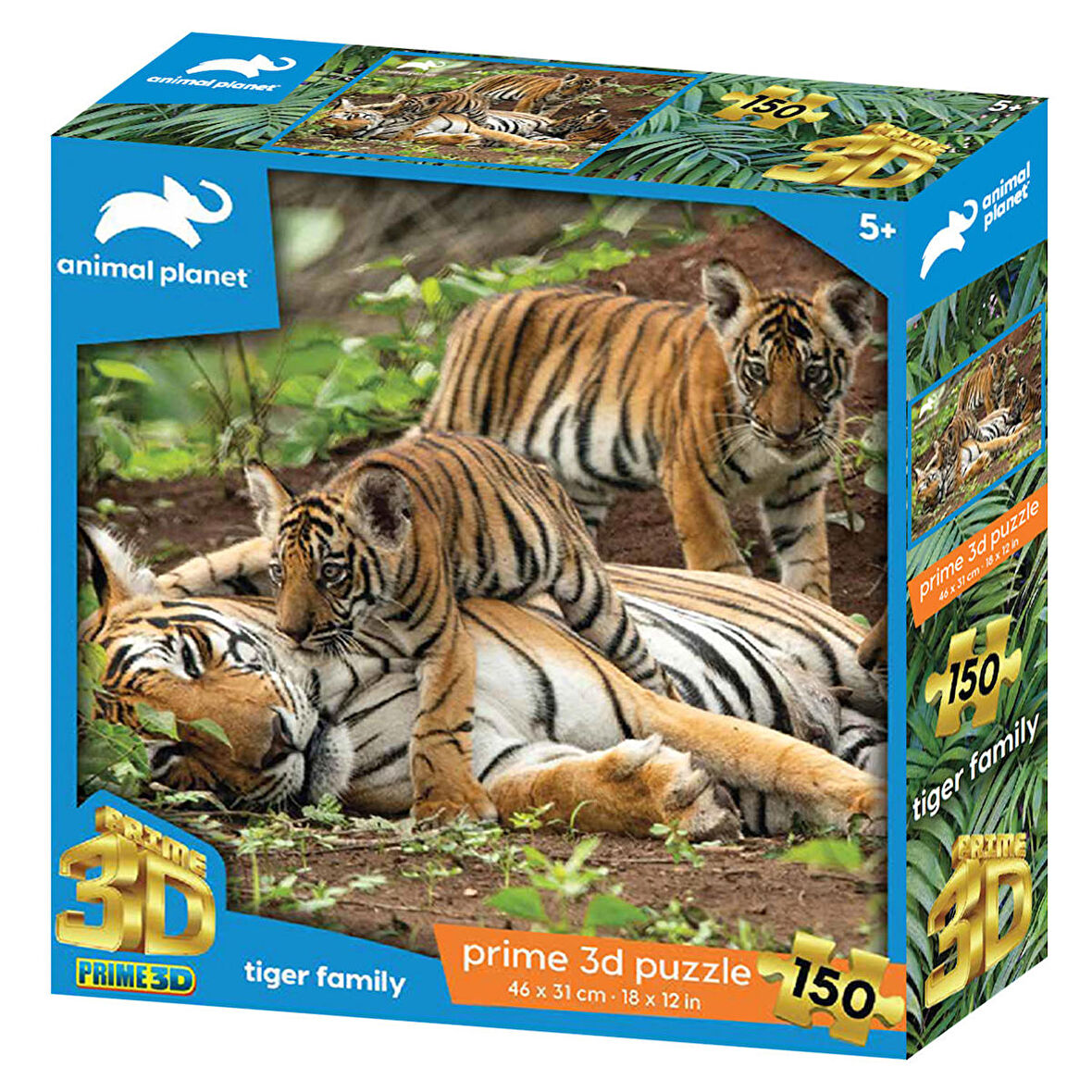 Prime 3D Kaplan Ailesi 150 Parça Puzzle 20833
