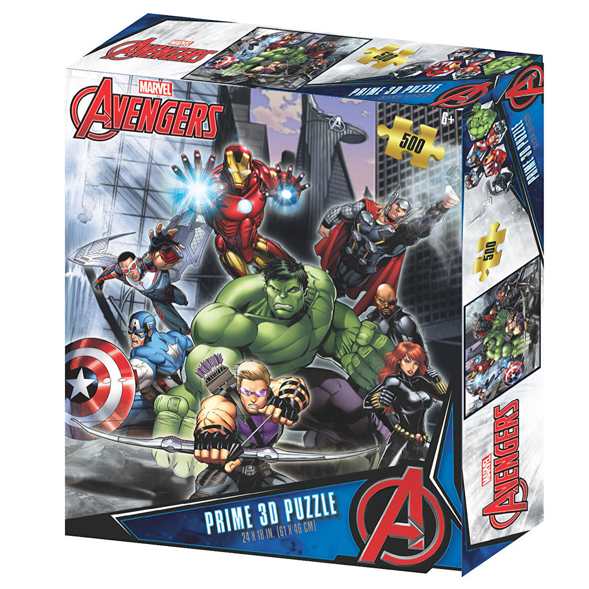 Prime 3D Avengers 500 Parça Yetişkin Puzzle 32549