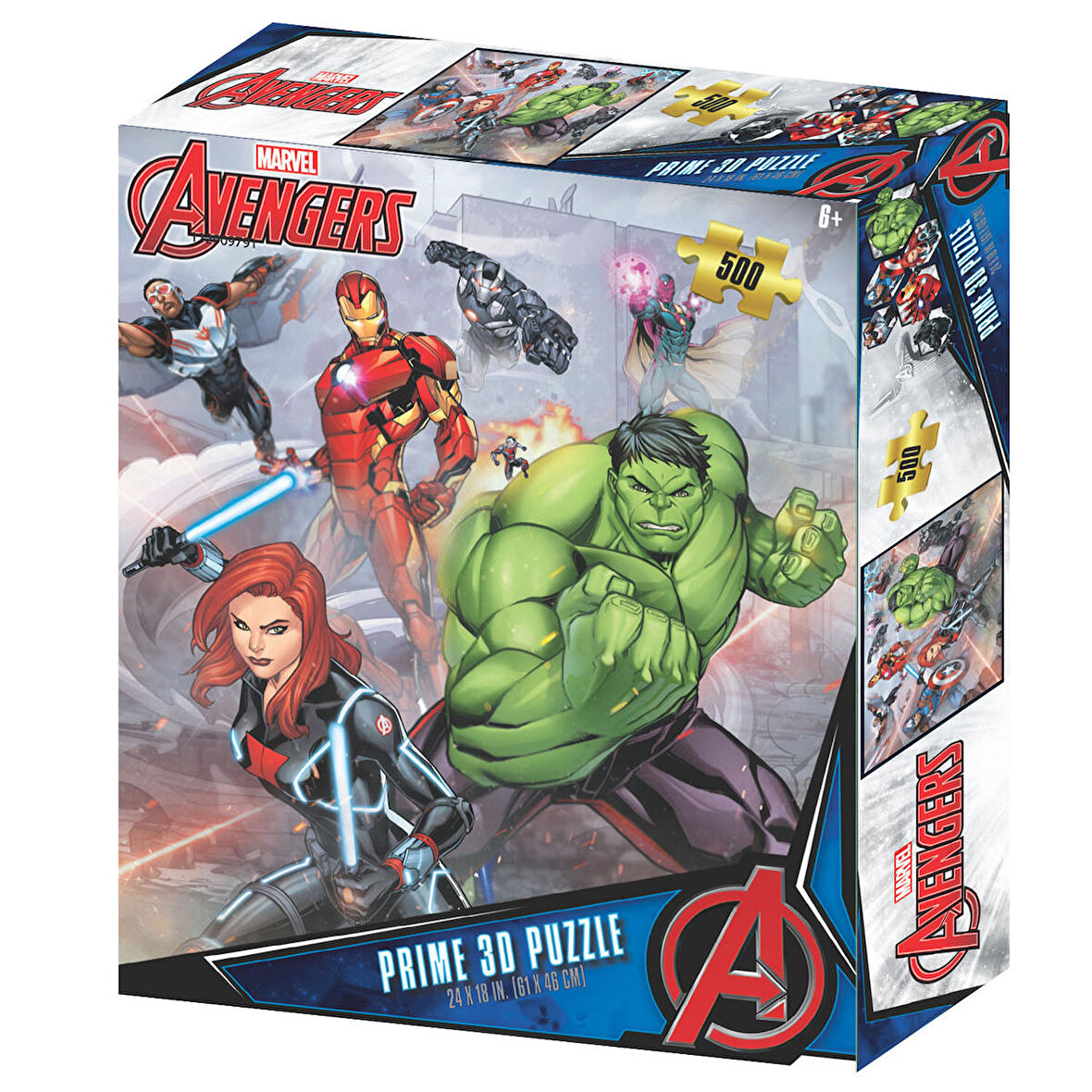 Prime 3D Avengers 500 Parça Yetişkin Puzzle 32602