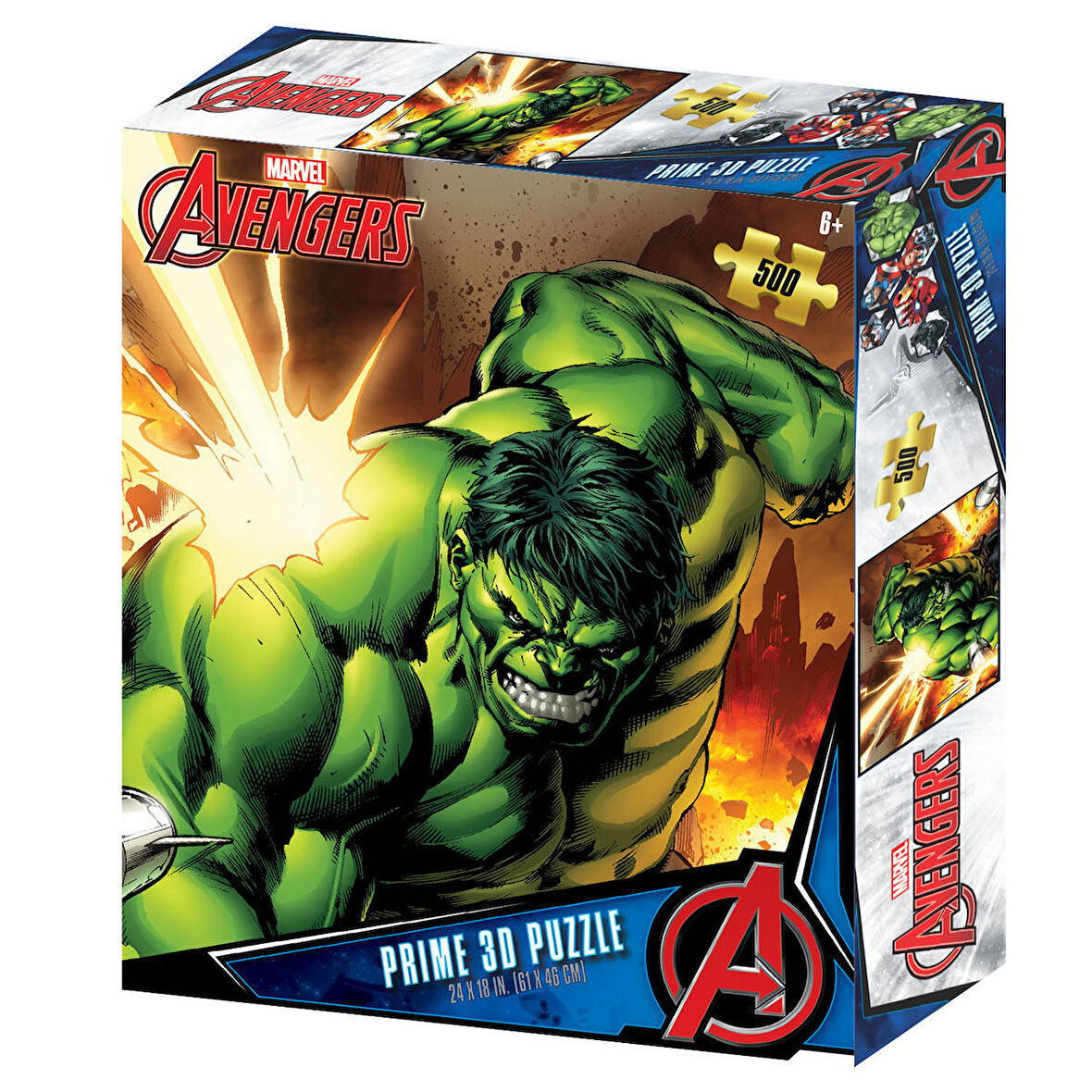 Prime 3D Avengers The Hulk 500 Parça Yetişkin Puzzle 32672