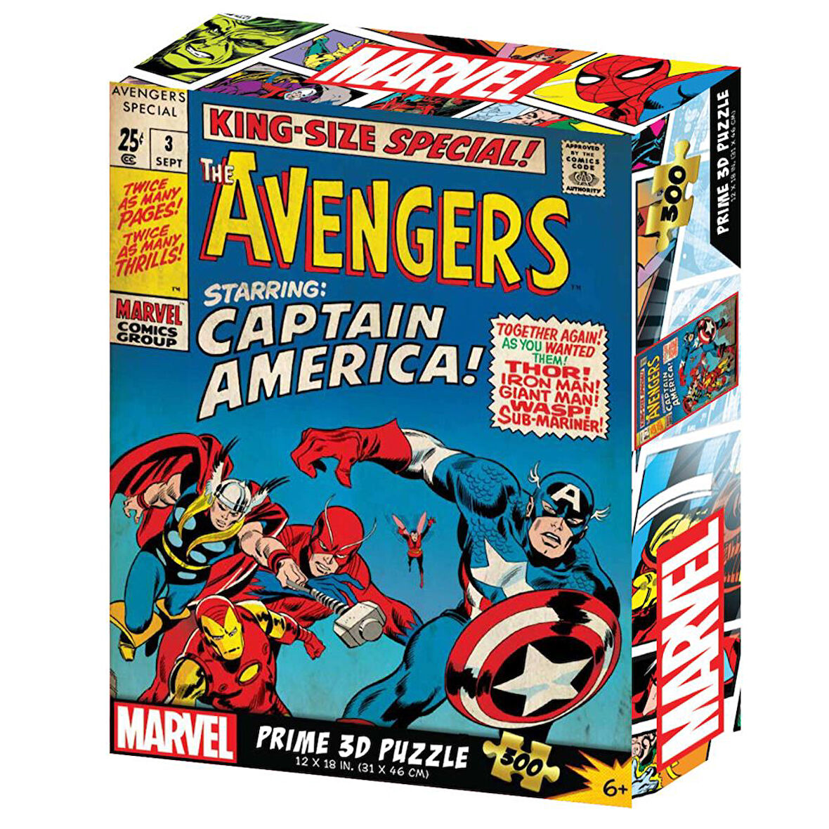 Prime 3D Marvel Comics Avengers Puzzle 300 Parça 33167