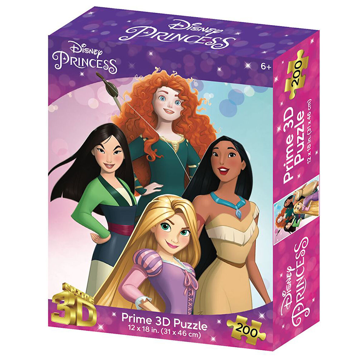 Prime 3D Disney Prensesler Puzzle 200 Parça 33357