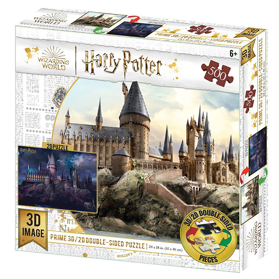 Prime 3D Harry Potter Çift Taraflı Puzzle 500 Parça 37579