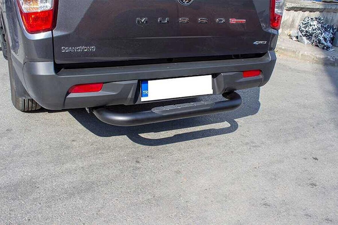 Ssangyong Musso Arka Koruma Basamak Siyah Çap:76 2019 ve Sonrası