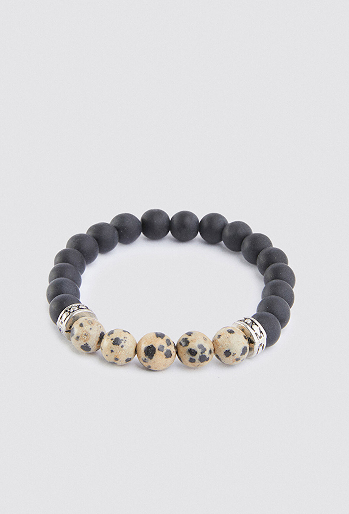 Twn Nikel Küp Oniks Doğal Taş Erkek Bileklik