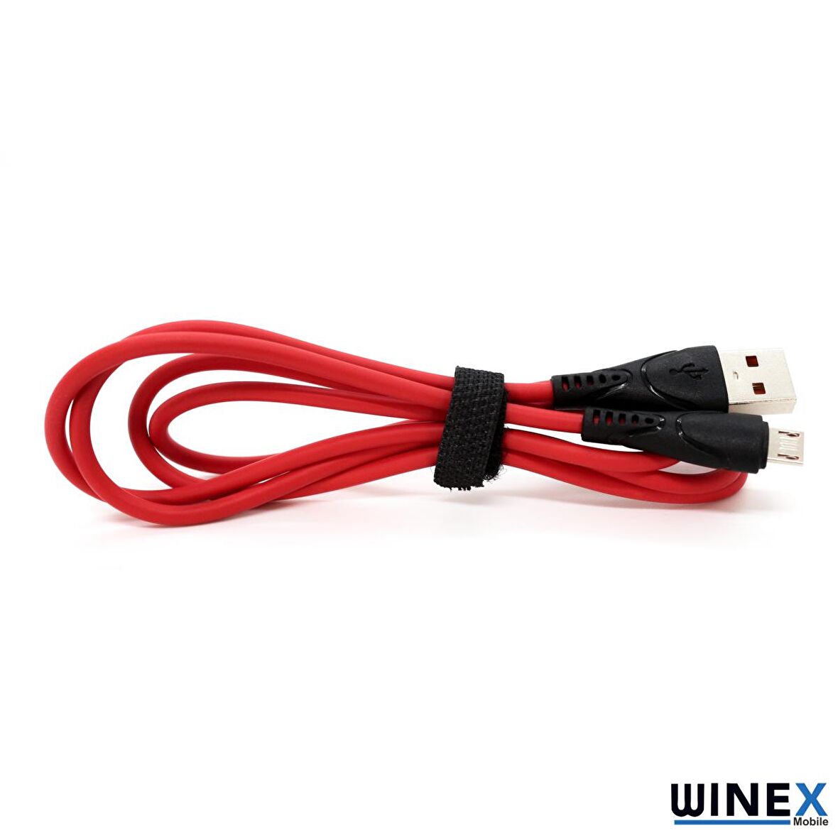 Winex CA-30 USBA to Micro Hızlı Data ve Şarj Kablosu 2.4A Kırmızı