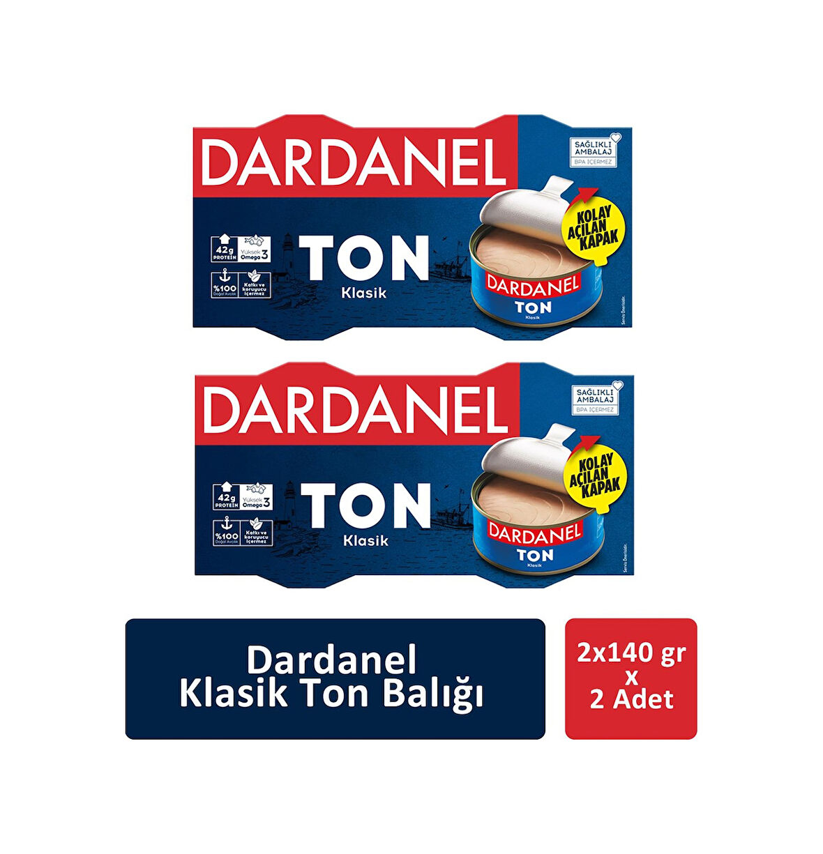 Dardanel Klasik Ton Balığı 2'li 2 x 140 G