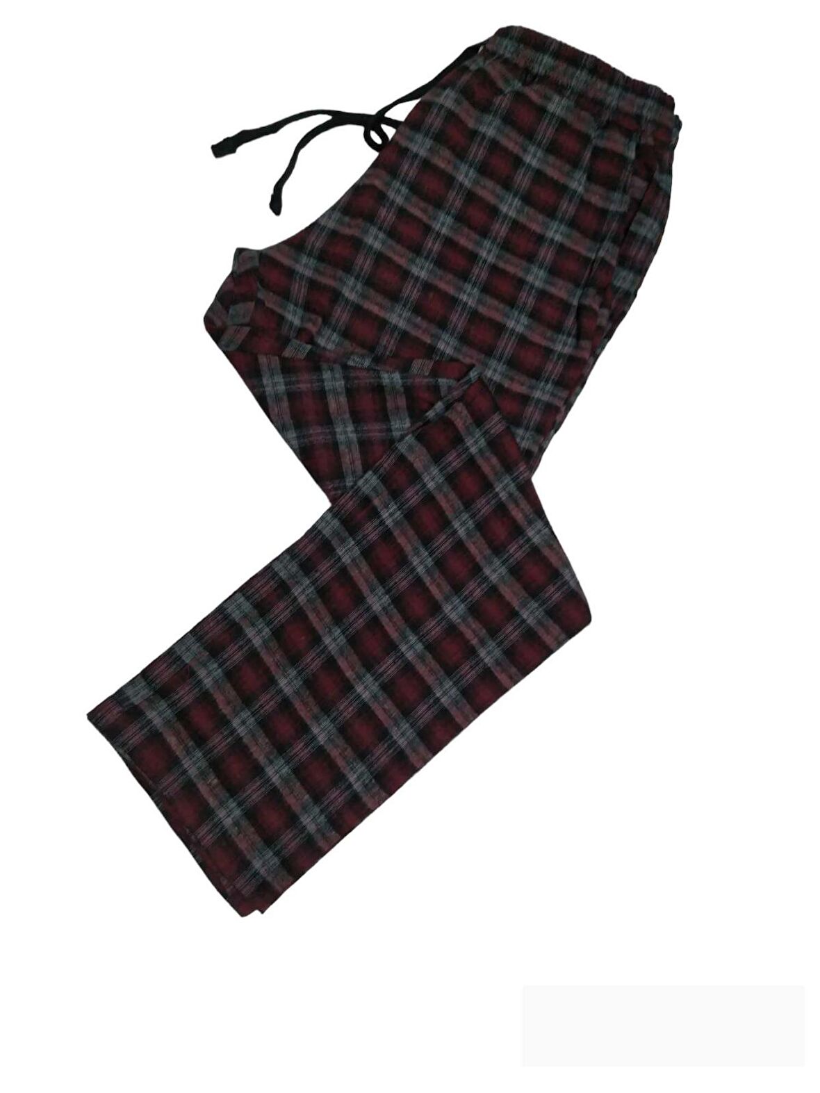 Pijalüx Erkek Ekose Desen Tek Alt 2912/Bordo/M