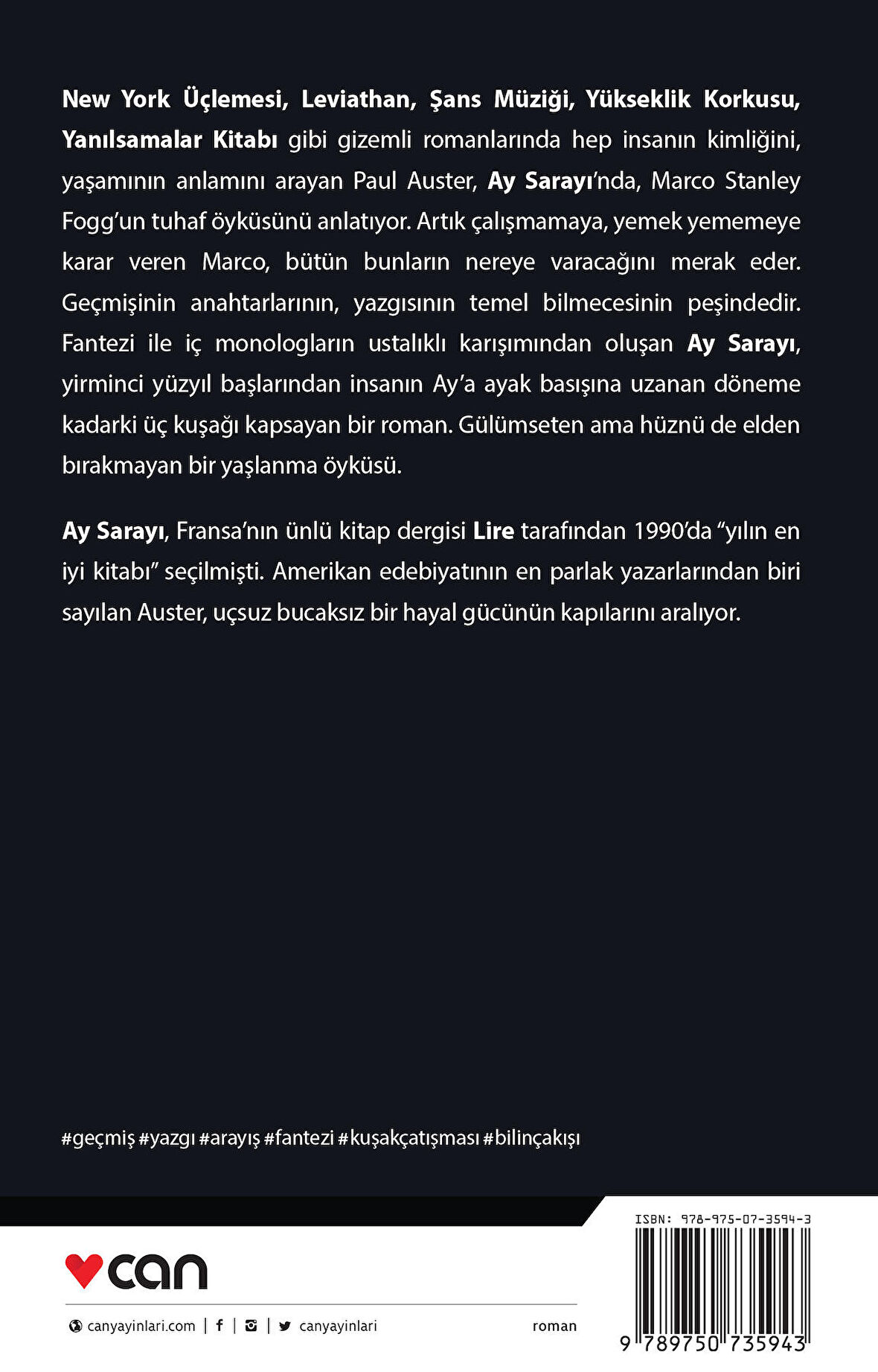 Ay Sarayı - Paul Auster - Can Yayınları