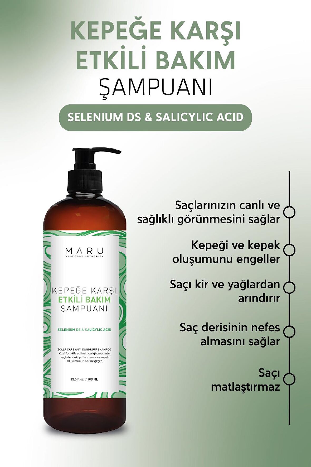 Maru Kepeğe Karşı Etkili Besleyici Şampuan (COLLAGEN KERATİN) 400 ml