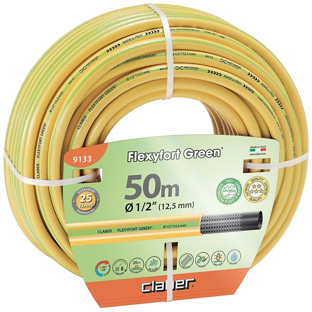 Claber 9137 Hortum Flexyfort Green 3/4 30 Mt