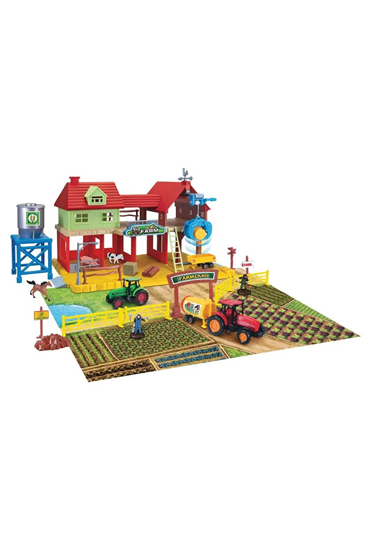 Gerçekçi 70 Parça Çiftlik Oyun Seti – Minik Çiftçilere Büyük Dünya!
