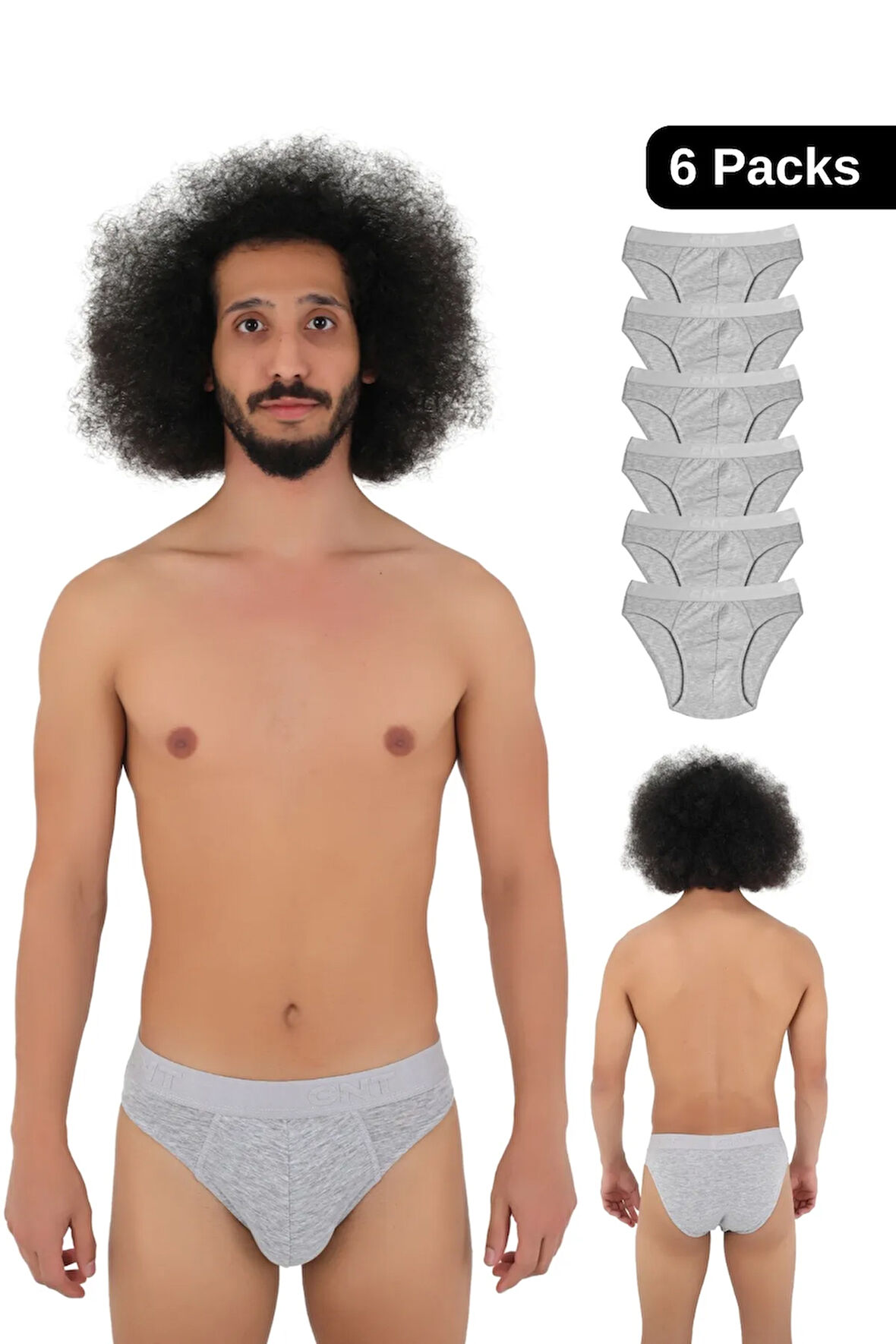 Erkek 6'lı Boxer Yaka Pamuklu Slip Külot – Maksimum Konfor!