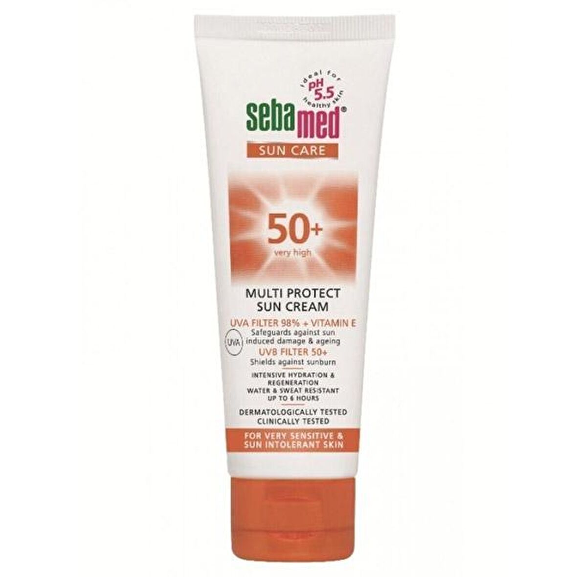 Sebamed Sun Care Multi Protect 50+ Faktör Yaşlanma Karşıtı Hassas Ciltler İçin Renksiz Güneş Koruyucu Krem 75 ml