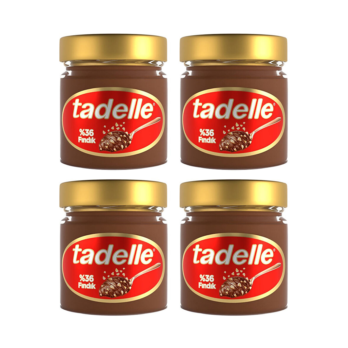 Tadelle Parça Fındıklı Kakaolu Fındık Ezmesi 200 Gr x 4 Adet