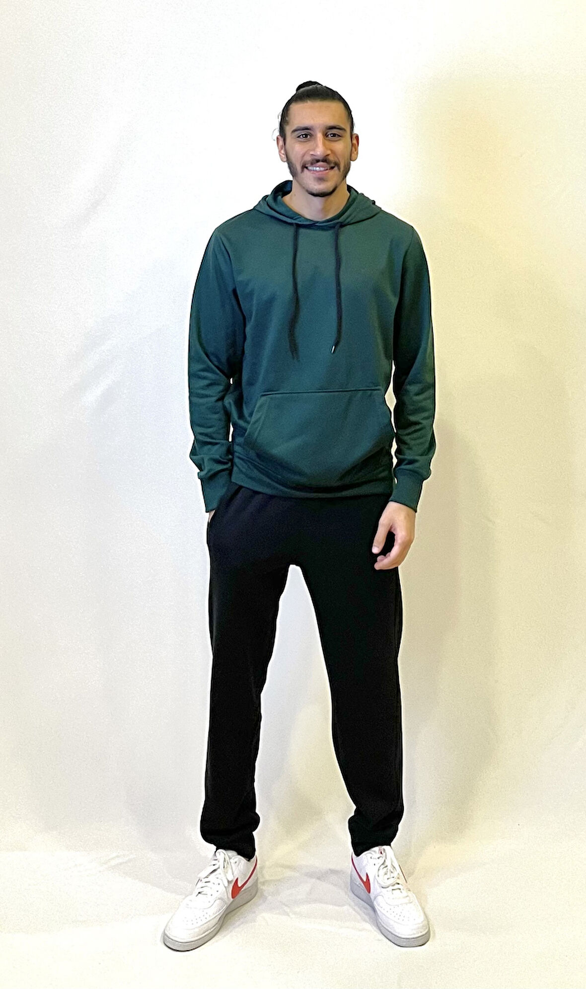 Süperlife Kapşonlu Uzun Kollu Baskılı Dar Kalıp İnce Erkek Sweatshirt SPR 2019K61