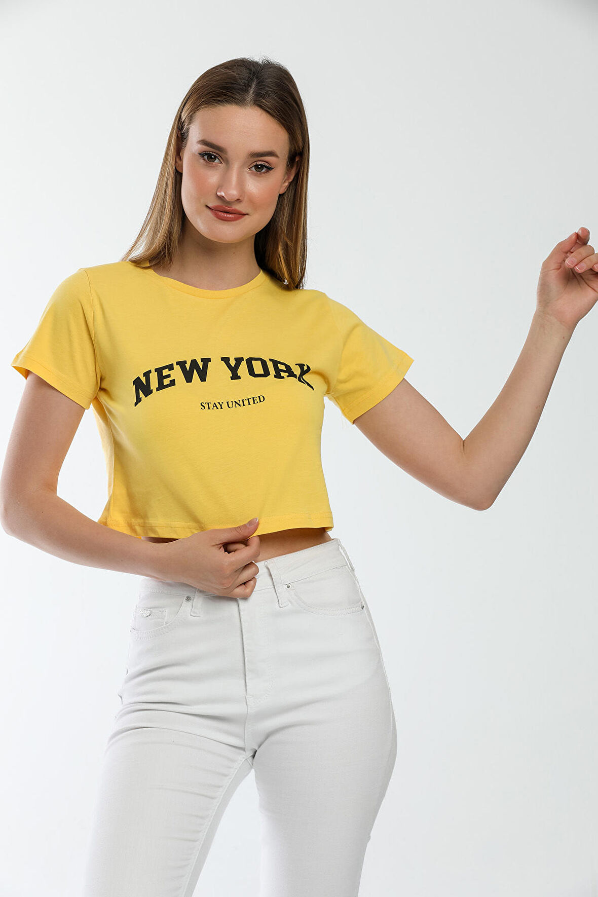 SPR21Y15 Newyork Baskılı T-Shirt