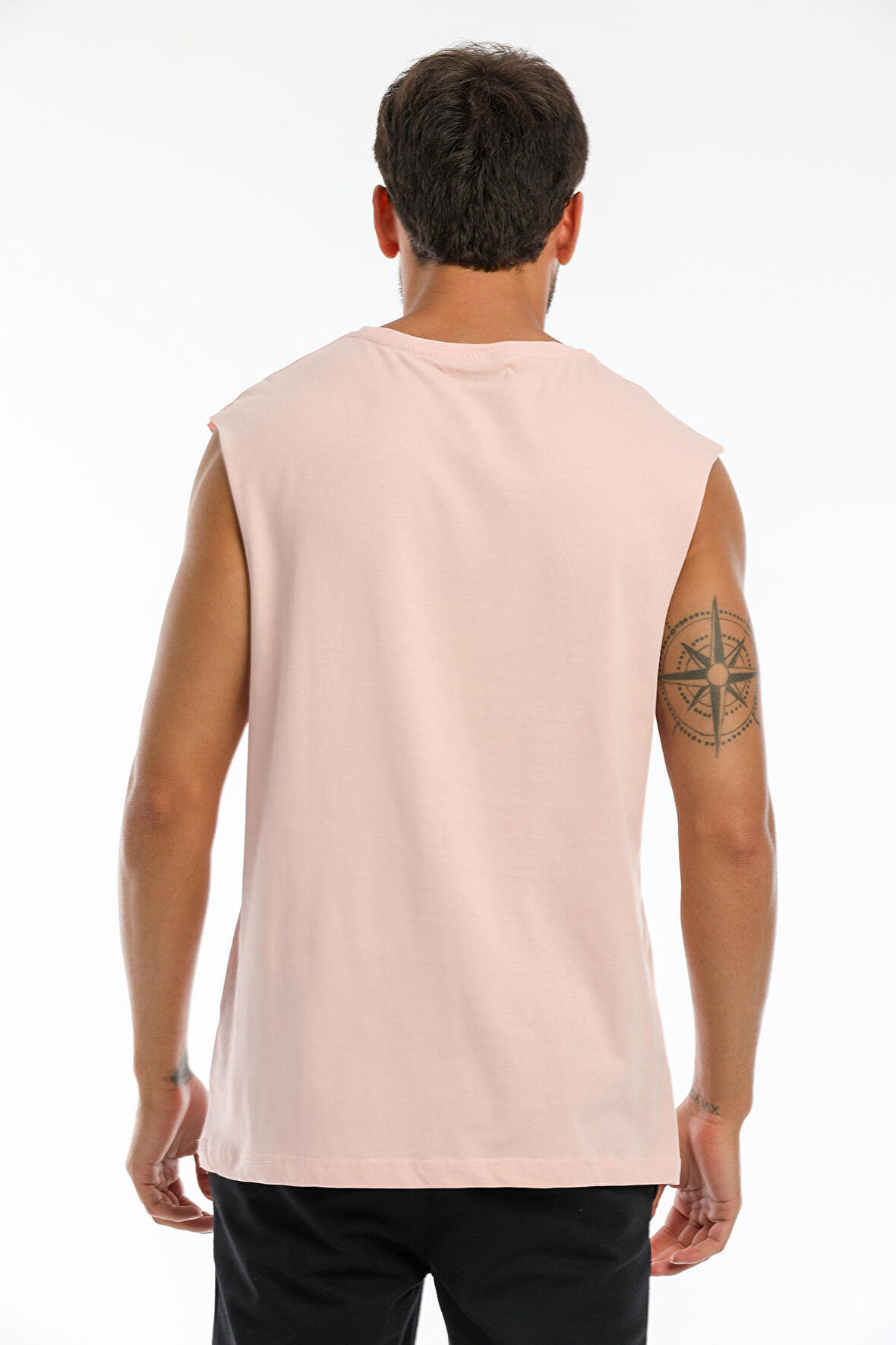 SPR21Y05 Bisiklet Yaka Kolsuz Tshırt