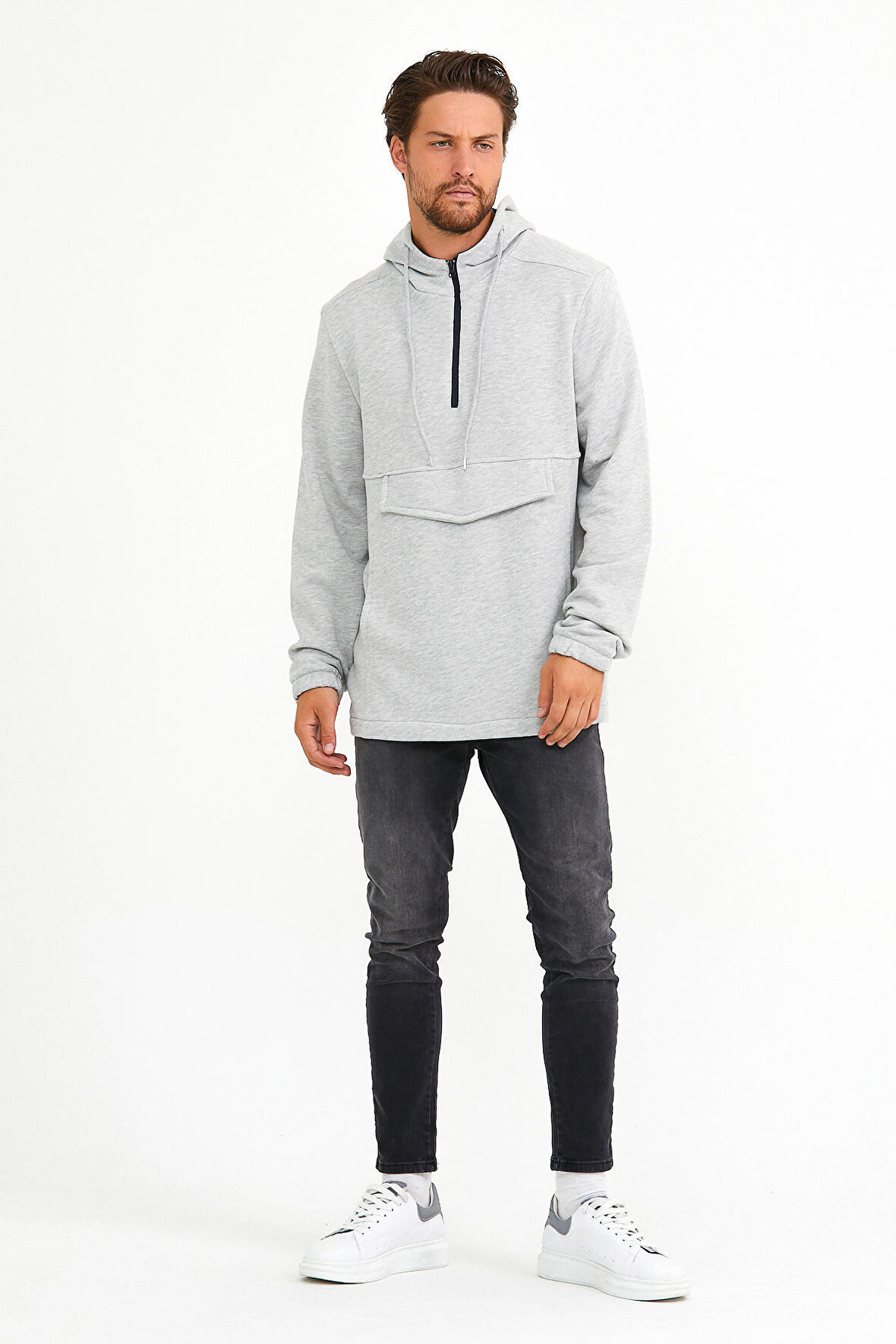 SPR22SW171 Yarım Ferm.Kargo Cepli Sweat