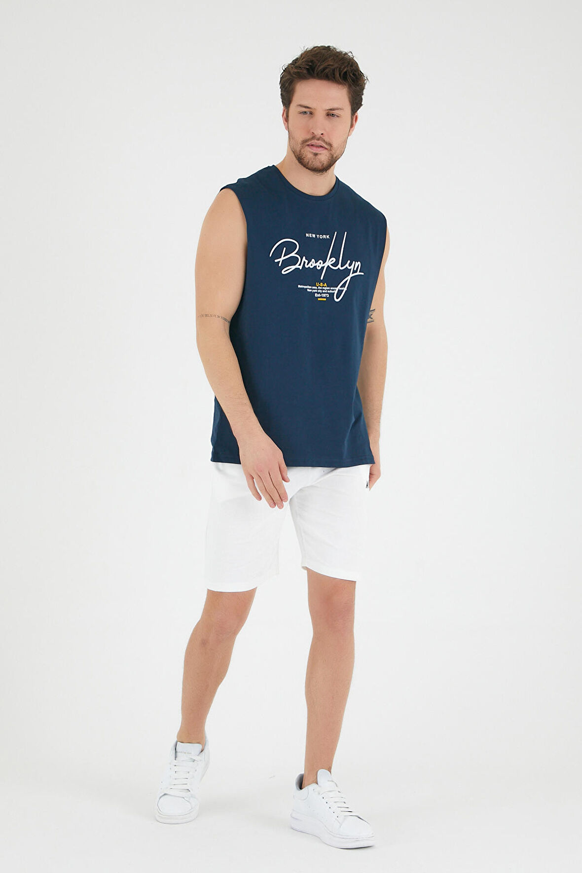 SPR22TS115  El Yazlılı Brooklyn Baskılı Tshırt