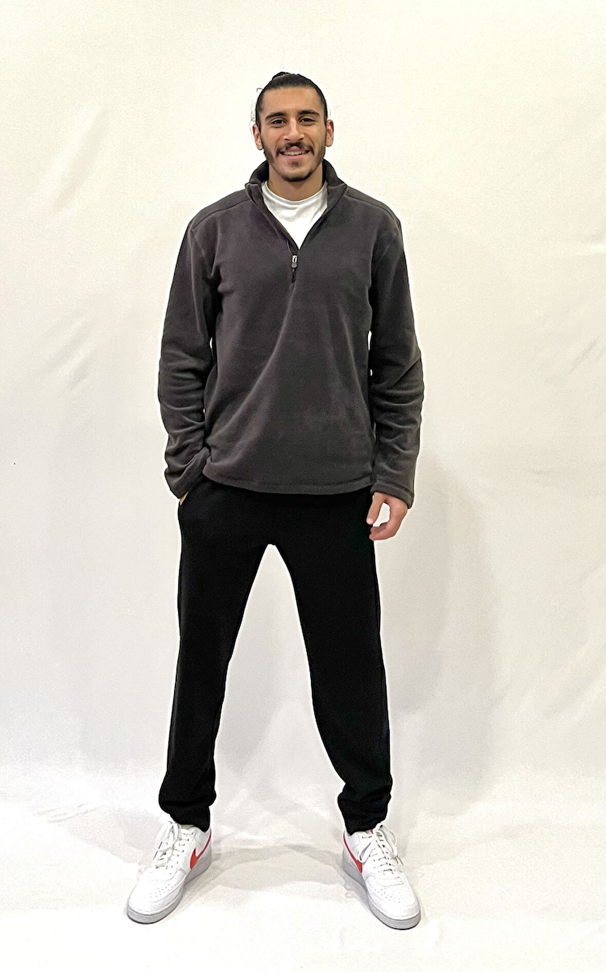 Süperlife Erkek Rahat Kalıp Softech Polar Yarım Fermuarlı Sweatshırt spr24pw20