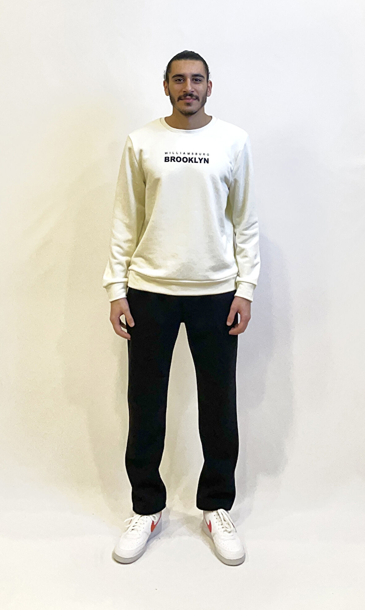 Süperlife Erkek Bisiklet Yaka 3 iplik Kalın Brooklyn Baskılı Sweatshirt SPR24sw29