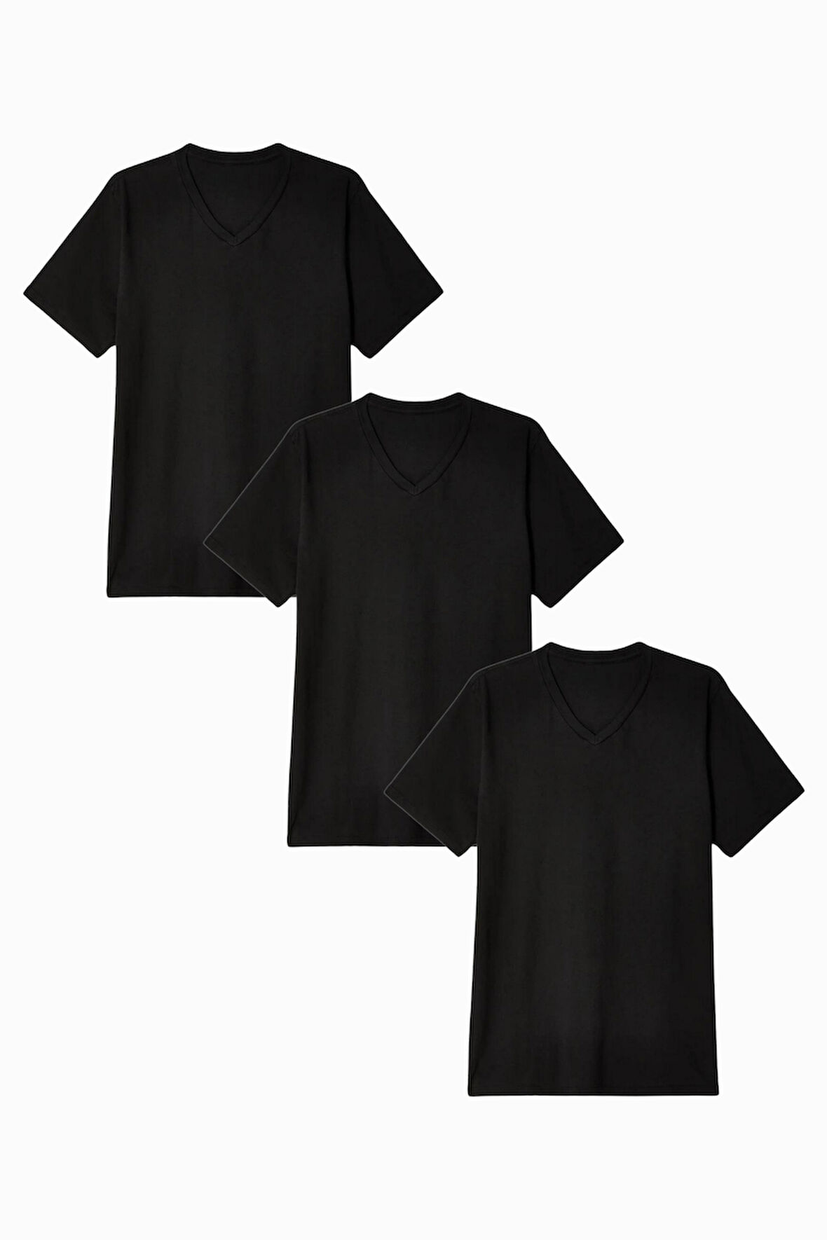 Kadın V Yaka Tshirt SPR24TSK40-3