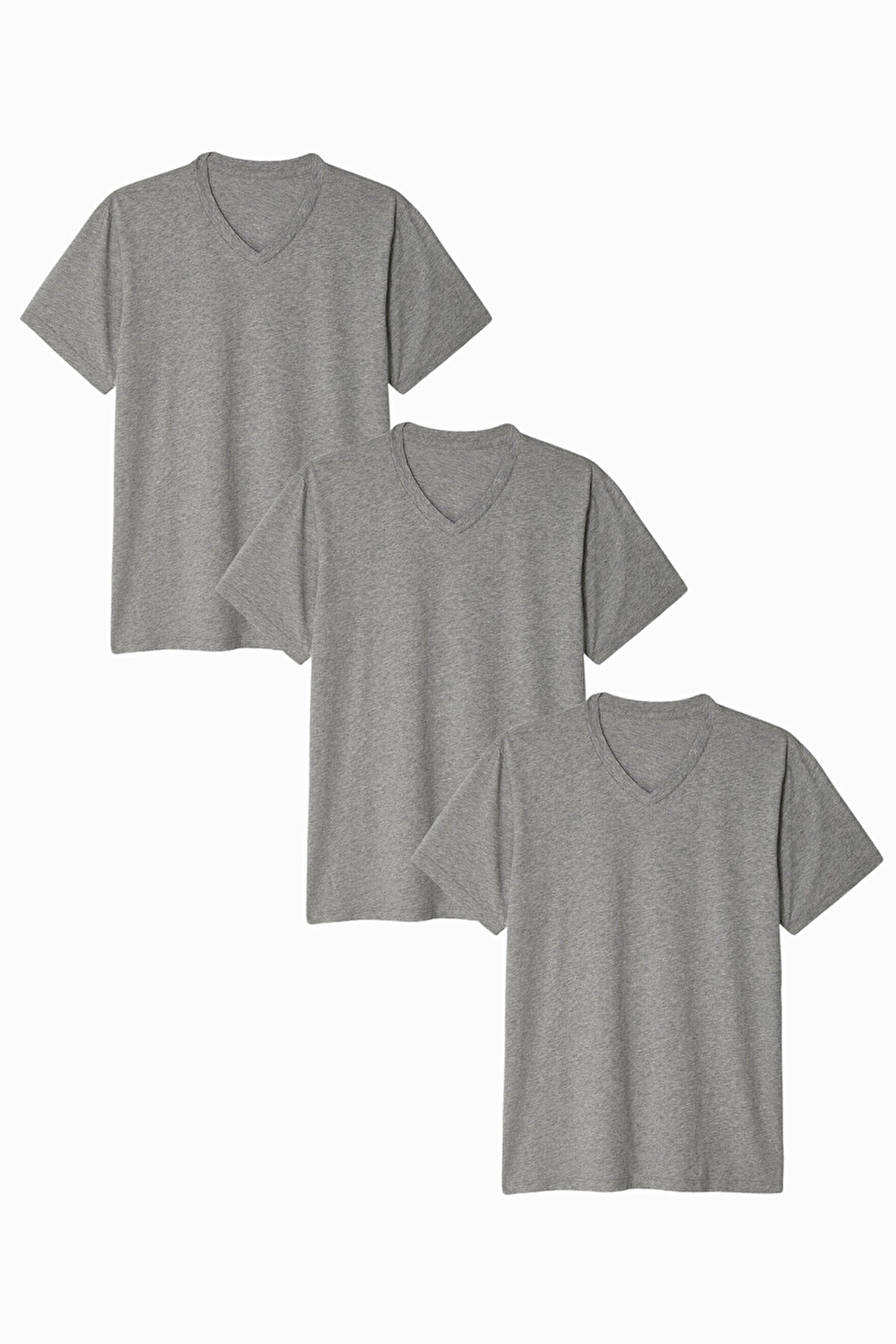 Kadın V Yaka Tshirt SPR24TSK40-3