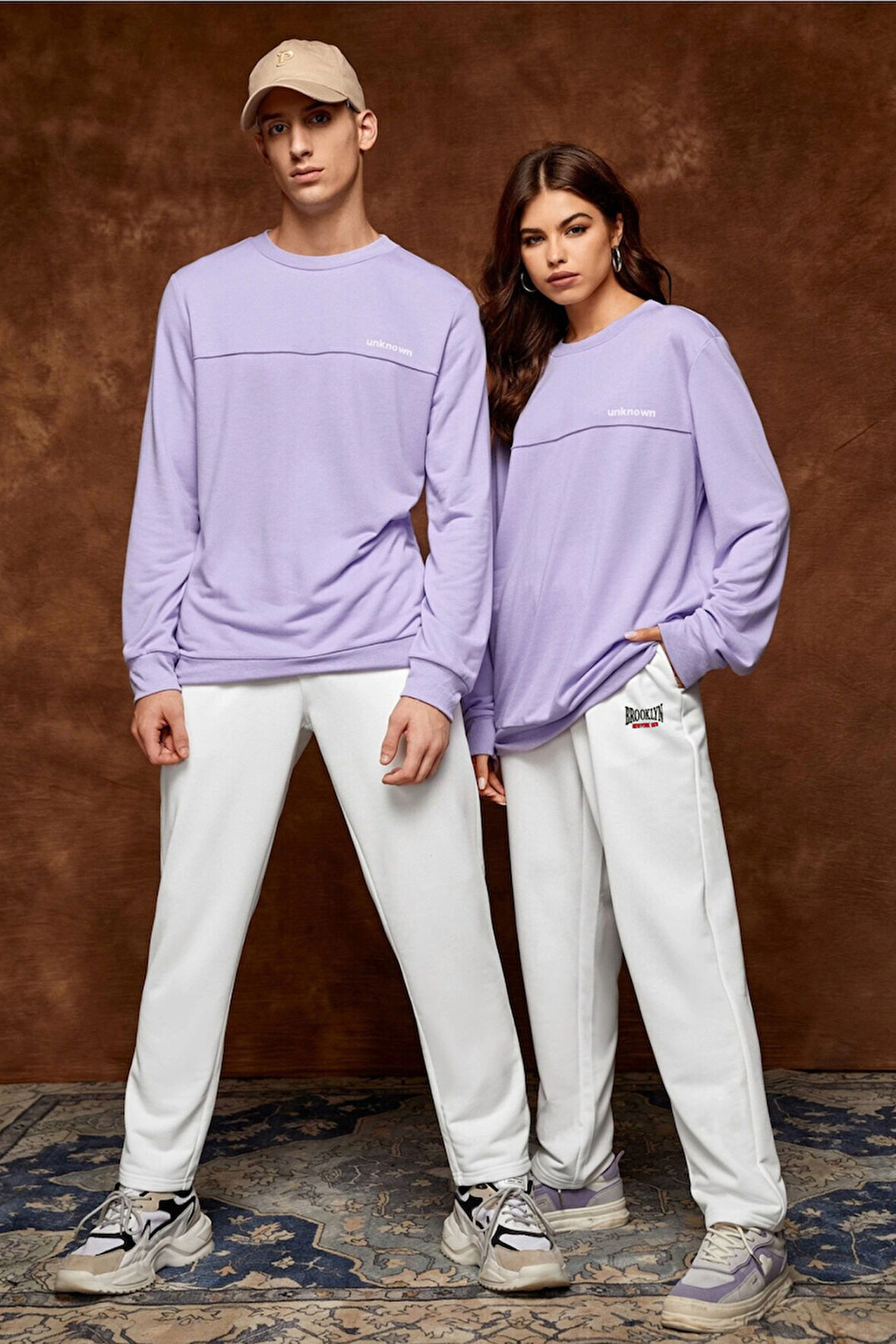 Süperlife Erkek Regular Fit Büyük Brrooklyn Baskılı İnce Eşofman Altı SPR25EA02