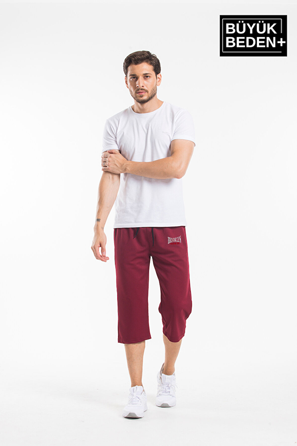 Süperlife Erkek Büyük Beden N.Brooklyn Baskılı Standart &Regular Kalıp Şort SPR25BSR089