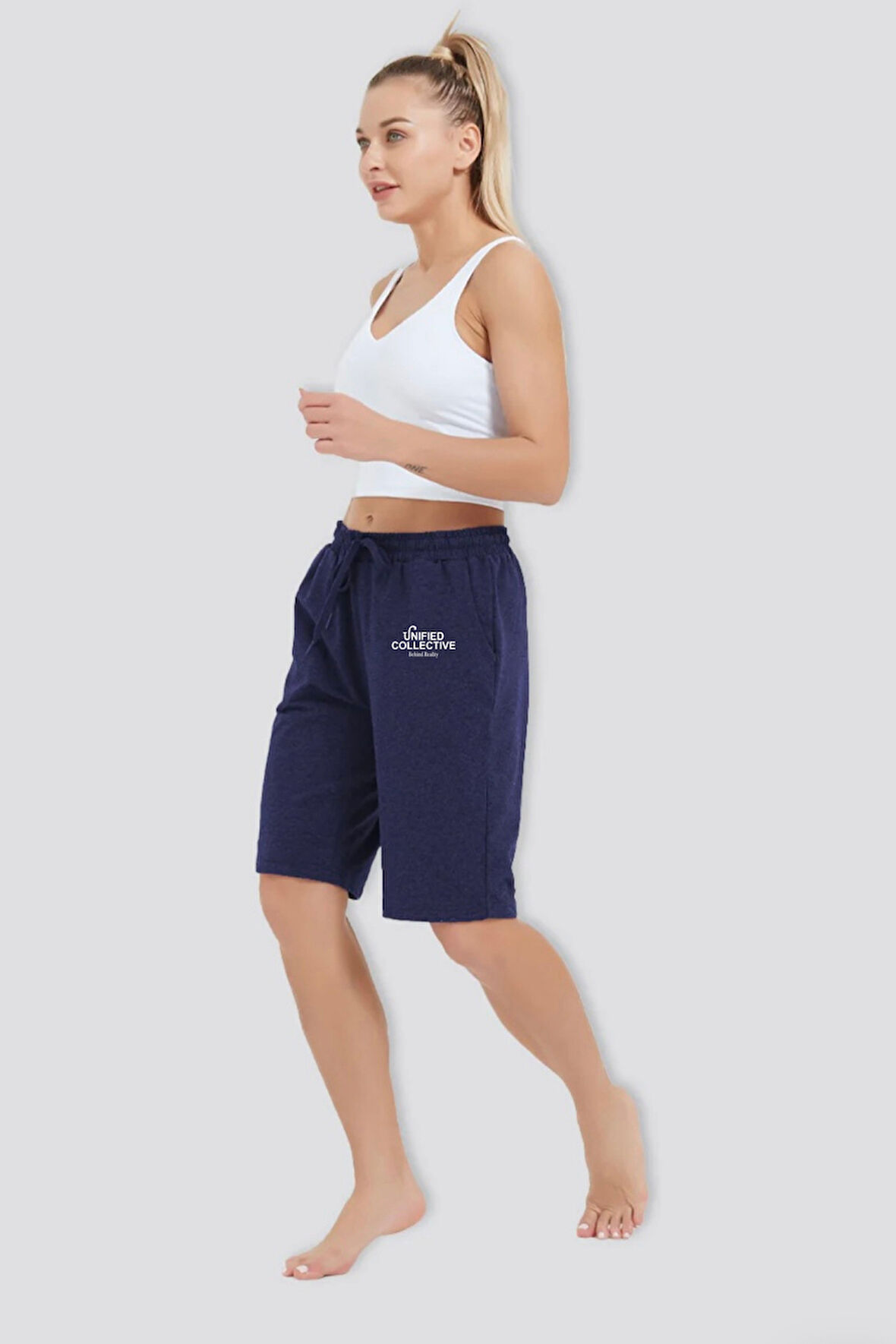 Kadın Unified Collective Baskılı Standart &Regular Kalıp Şort SPR25SRK084