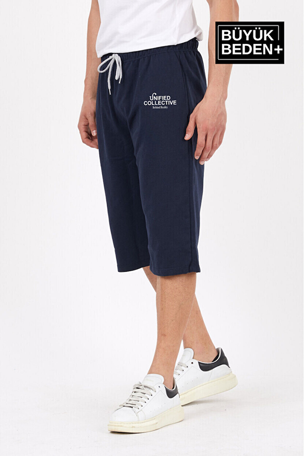 Süperlife Erkek Büyük Beden Unified Collective Baskılı Standart &Regular Kalıp Şort SPR25BSR088