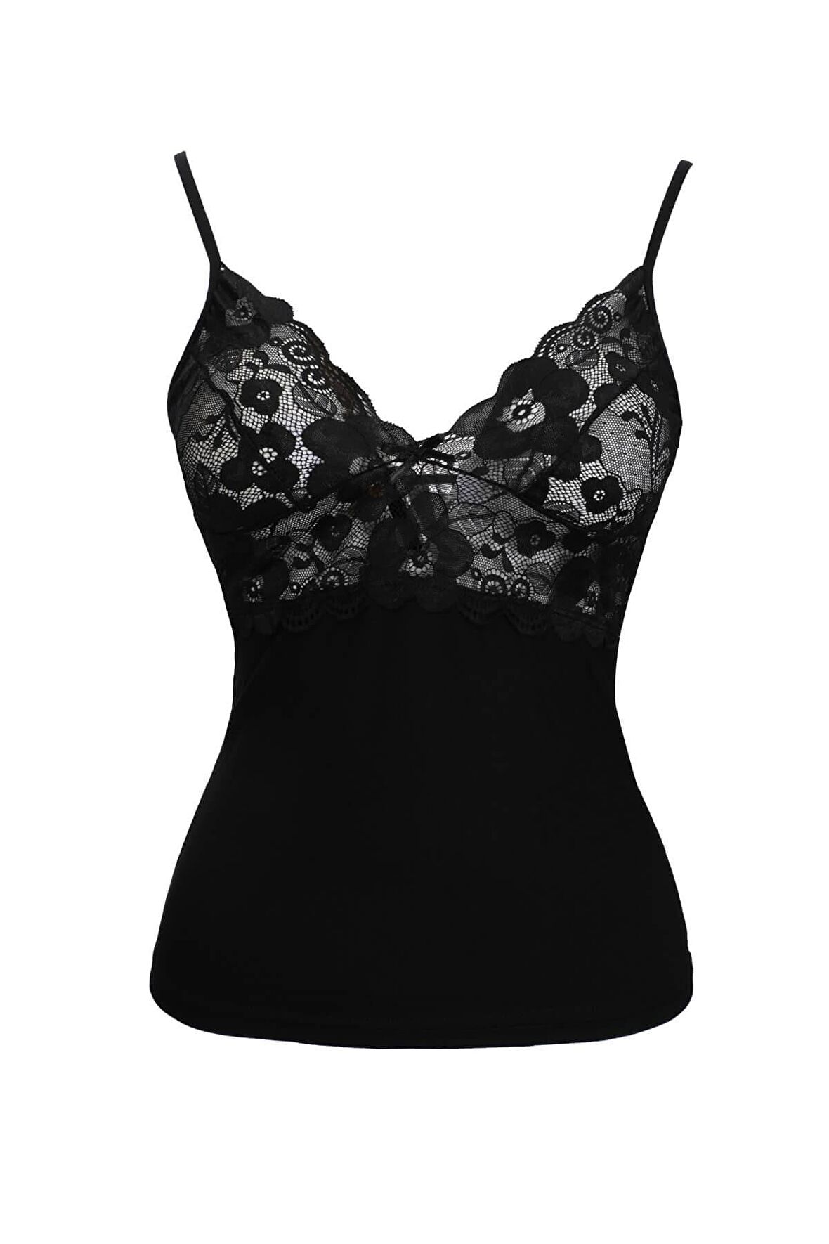 Kadın Dantel Detaylı Penye Çamaşır Takımı