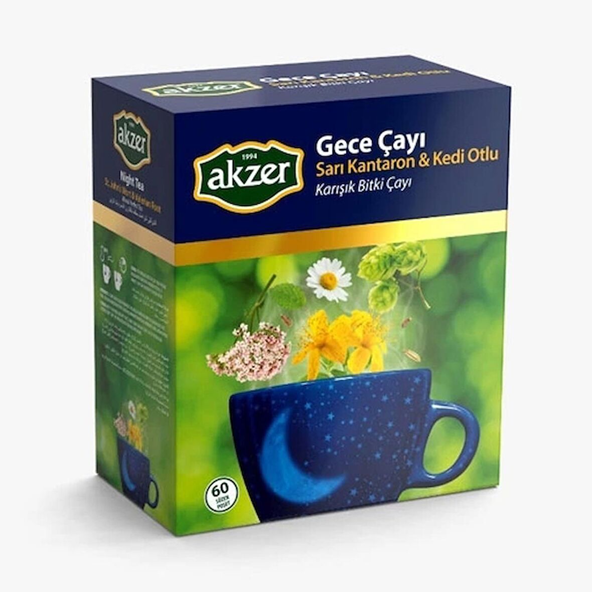 Akzer Gece Karışık Çay 60x1.5gr