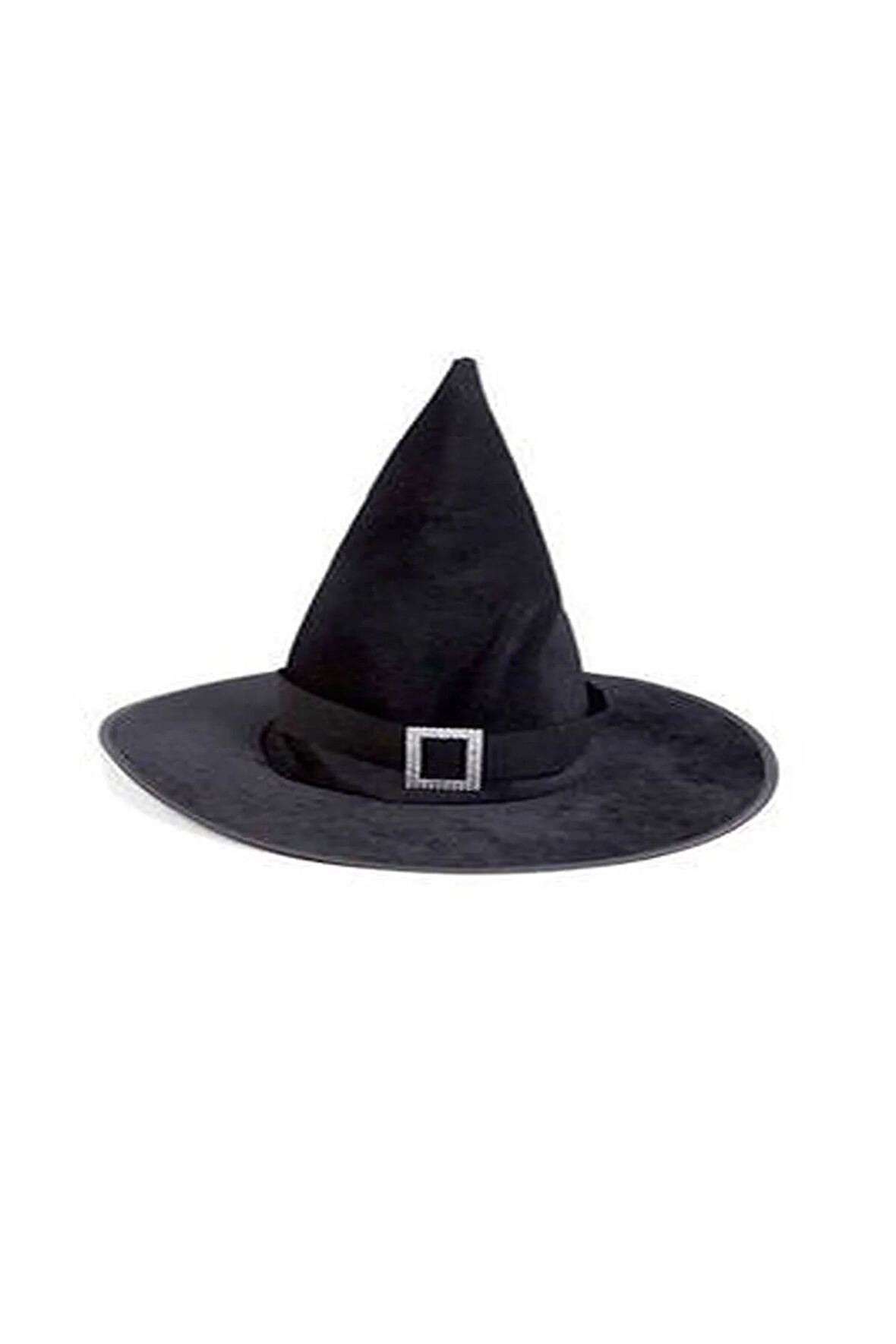 Halloween Tokalı Cadı Şapkası Siyah