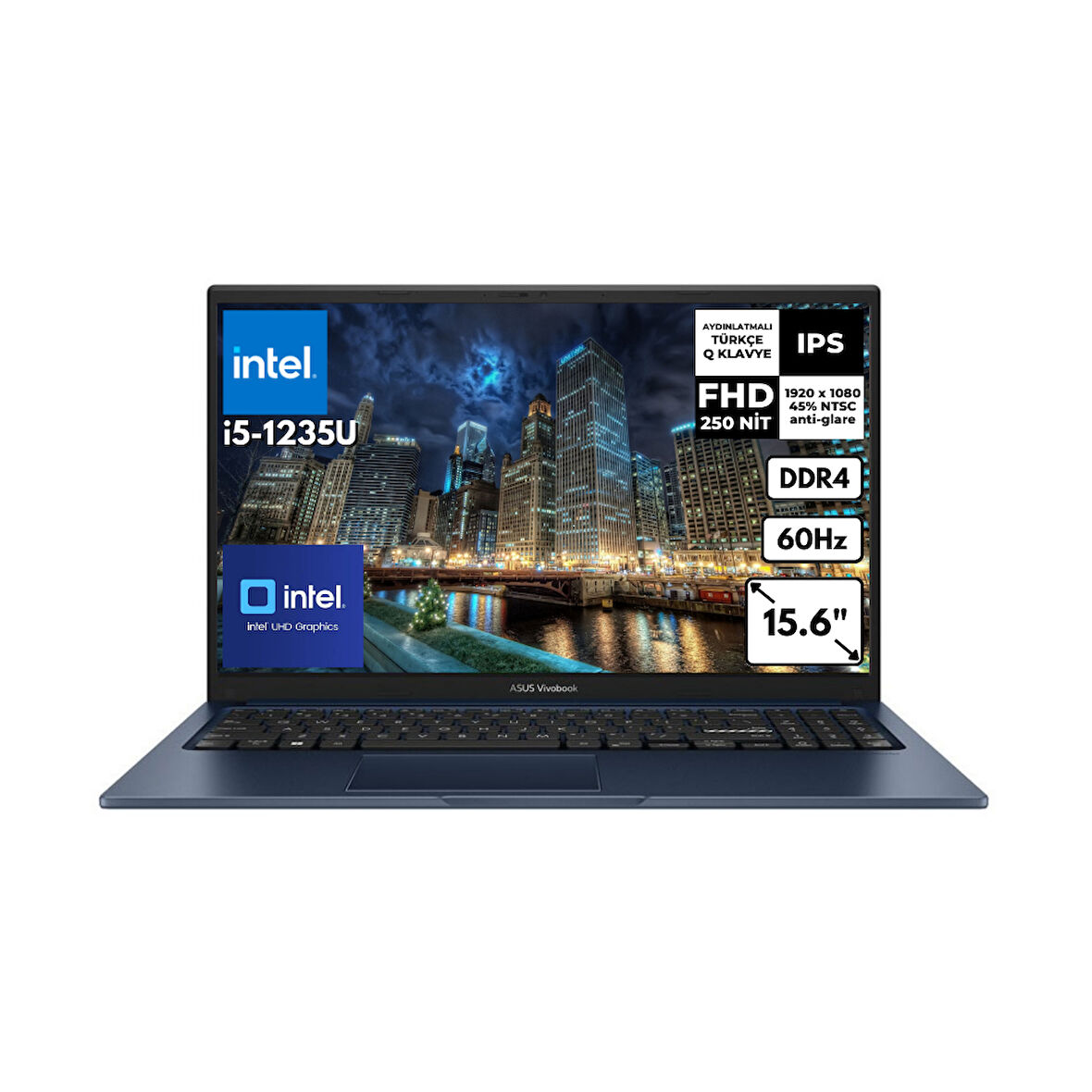 Asus Vivobook 15 I5-1235U 8 GB 512 GB SSD 15.6" FHD Windows 11 Pro Taşınabilir Dizüstü Bilgisayar X1504ZA-NJ018 BT85
