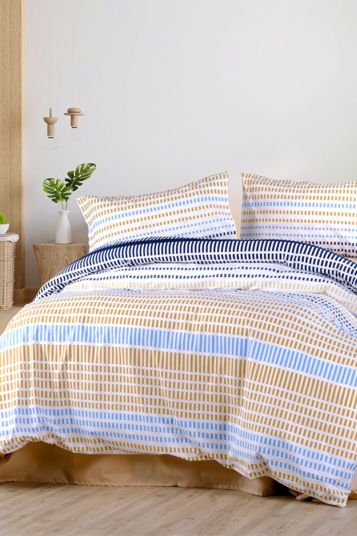 Aytunç Feza %100 Pamuklu Çift Kişilik Nevresim Takımı 200x220 cm