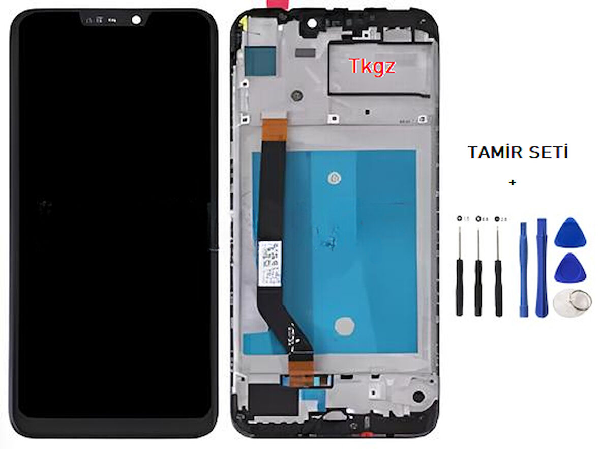 Tkgz - Honor 8C Lcd Ekran Dokunmatik -A- Kalite ÇITALI + TAMİR SETİ
