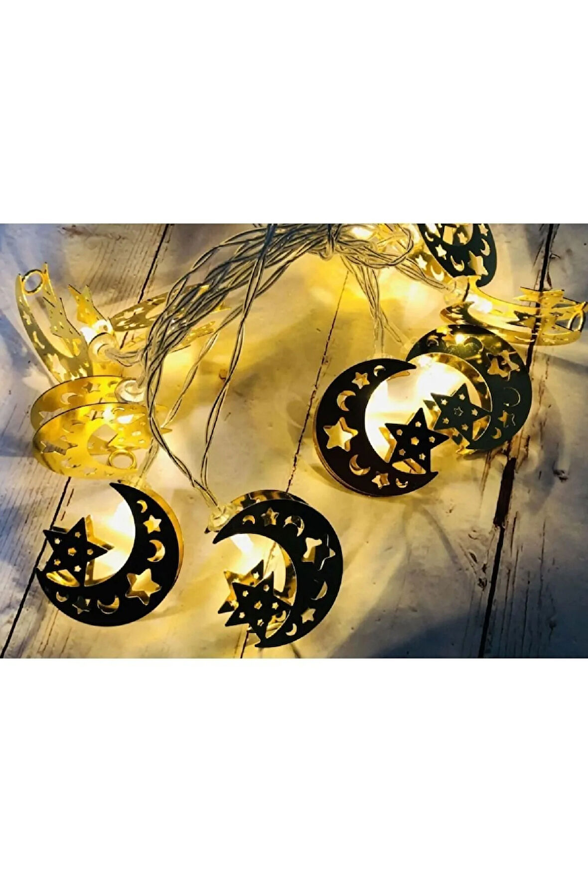 Sarkıt Ramazan Ay Yıldız Led Işık Dekor Pilli
